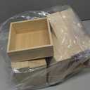 Frcctre 8 Pack Unfinished Wooden Box, 6 x 6 Inch Square Rustic Wooden Box Storage Organizer Boxes Small Wood Boxes for Crafts, Centerpiece, Home Decor, Storage, Collectibles, Succulent, Drawer