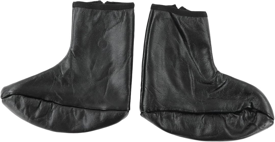 Leather Socks for Women Muslim,Muslim Socks Waterproof, Keep Warm Antiskid Islamic PU Leather for Camping Fishing Hunting Sunnah Khuff