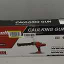 Cordless Caulking Gun Compatible with Milwaukee 18V Battery, 10oz /310 ml Electric Caulk And Adhesive Gun with 5 Speed,Changeable Canister Tray, Anti-Drip, Auto Retract, LED Light for Filling, Sealing (Red)