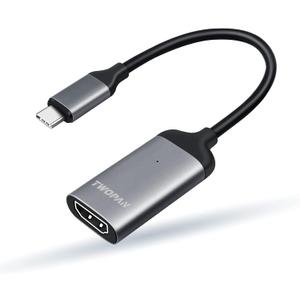 USB C to HDMI Adapter 4K 60Hz Cable, USB Type C to HDMI Adapter for MacBook Pro/Air, iMac, iPad Pro, XPS, Yoga, EliteBook, Chromebook, Galaxy, and More
