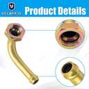 164000H131 2Pcs Transmission Cooler Oil Tube Connector Set/Radiator Transmission Line Fittings Fit for 2002-2006 Toyota Camry for 2004-2008 Solara Cooler Oil Tube Connector