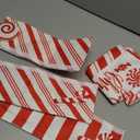 LemonRoad 7pcs 3D Christmas Candy Cane Refrigerator Handle Covers Kitchen Decorations Merry Christmas Cabinet Knob Microwave Oven Dishwasher Door Handle Covers Xmas Holiday Decor