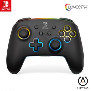 PowerA Enhanced Wireless Controller for Nintendo Switch with Lumectra, wireless video game controller, gaming controller, officially licensed, RGB controlle