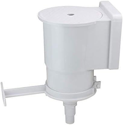 Northlight 13.75" White Wide Mouth Thru Wall Skimmer with Brace and Face Plate