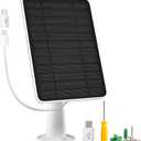 Solar Panel Charger with Micro USB Connection Compatible with Arlo Essential Spotlight/XL Spotlight Camera, 5W Arlo Essential Solar Panel, IP65 Waterproof 10ft Cable, (Not for 2K/2nd Gen), 1Pack