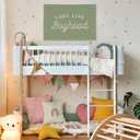 Long Live Boyhood Boys Room Decor, Sage Green Nursery Playroom Toddler Boy Linen Canvas Banner Wall Hanging Flag Baby Little Boy Kids Teen Room Bedroom Decorations, 30x20 Inch