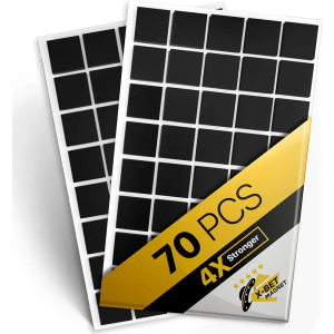 Magnetic Squares - Self Adhesive Magnetic Squares (Each 4/5" x 4/5") - Flexible Sticky Magnets - Peel & Stick Magnetic Sheets - Tape is Alternative to Magnetic Stickers, Magnetic Strip and Roll
