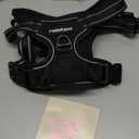 rabbitgoo Dog Harness No Pull with 2 Leash Clips, Adjustable Soft Padded, Reflective Oxford No Choke Pet Vest with Easy Control Handle for Medium Sized Dogs, Black, M