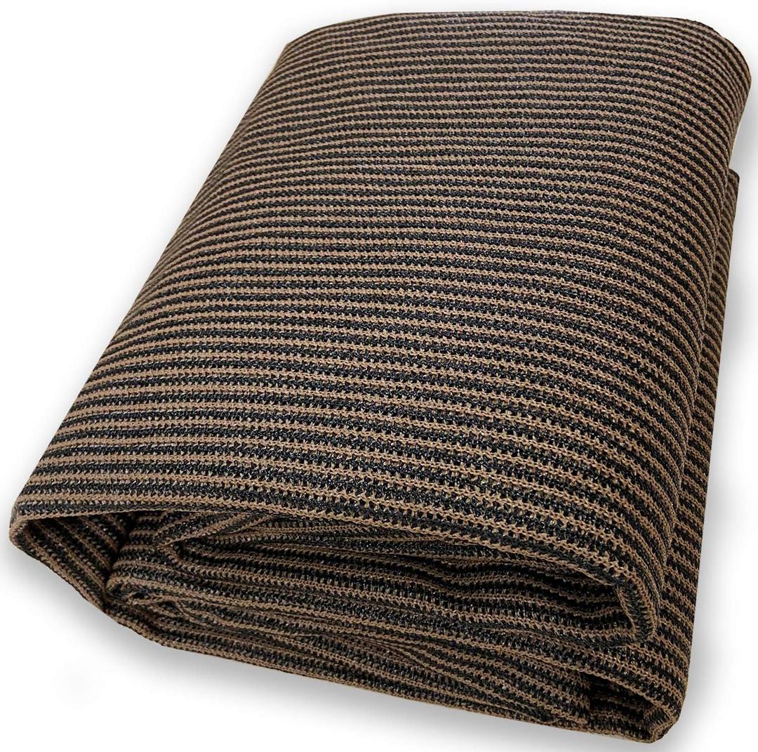 Alion Home Privacy Sun Shade Fabric, Permeable DIY UV Shade Cloth for Patio, Pergola, Windows, Garden (Mocha Brown, 10.5 x 25 FT)