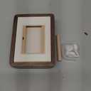 Wooden Picture Frames, 2.5x3.5 Small Polaroid Picture Frame Matted to 2x3 with Plexiglass, Walnut Solid Natural Wood Tiny Photo Frame, For TableTop and Wall Mounting