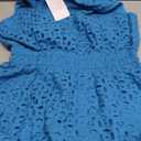 PRETTYGARDEN Women's Summer Dresses 2026 Sleeveless V Neck Eyelet Hollow Out Swing A Line Beach Vacation Sun Dress (Medium)