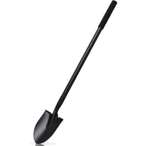 43.7Inches Small Spade Trench Shovel with Heavy Duty Steel Handle Garden Tools, Small Shovel for Digging Gardening Camping Yardwork Car, Black