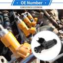 8 Pcs No.0280155923/12559036 Fuel Injector for Cadillac DeVille 2000-2005 Car Engine Flow Match Fuel Nozzle