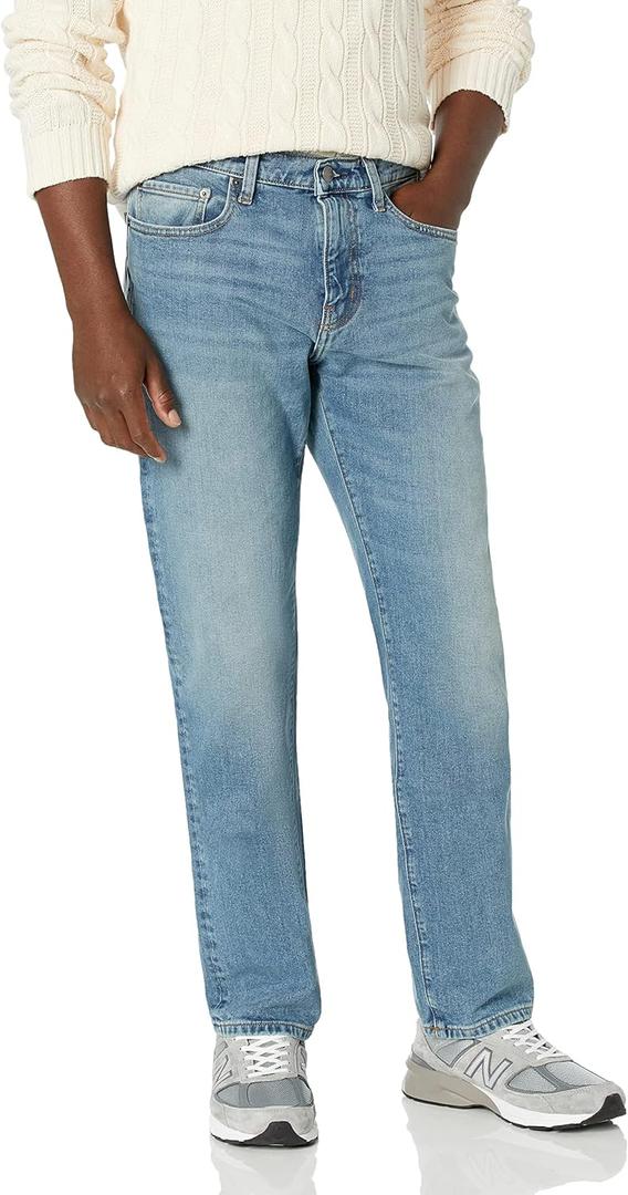Amazon Essentials Mens Straight-Fit Stretch Jean (Blue), 30W x 30L