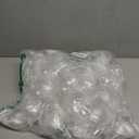 48 Packs Christmas Ornament Balls Clear Plastic Discs Balls Bulk Transparent Fillable Bulb Shaped Ornaments with Rope Removable Metal Cap for DIY Crafts Christmas Tree Decoration