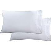 Large Pillow Cases White 2 Pack King, 36"x19"