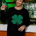 Arvilhill Men's St Patrick's Sweater Irish Clover Sweatshirt (S-XXL)