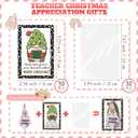 Peryiter 30 Set Pink Christmas Teacher Gnomes Hanging Ornaments Gifts Santa Plush Beard Doll Christmas Appreciation Gifts for Teachers Coworker Staffs or Xmas Party Favors Home Office Decor