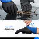 Toolant Winter Work Gloves for Men & Women, 3/4 Waterproof Freezer Gloves with Thermal Insulated, Durable, Strong Grip