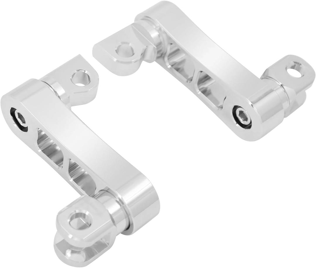 Passenger Footpegs Mount Kit Adjustable Highway Pegs Extension Brackets Male Mount Footpegs Clamp fit For Harley Sportster Dyna Softail Touring Road King Street Glide Road Glide Chrome