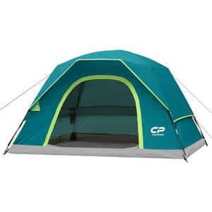 CAMPROS CP Tents for Camping 2/4/6 Person Tent Waterproof Windproof Double Layer Camping Tent, Easy Setup Dome Tent with Large Mesh Windows & Wider Door for Outdoor Camping & Hiking (Tea Blue) CAMPROS CP Tents for Camping 2/4/6 Person Tent Waterproof Windproof Double Layer Camping Tent, Easy Setup Dome Tent with Large Mesh Windows & Wider Door for Outdoor Camping & Hiking (Tea Blue)