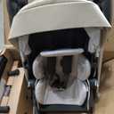 UPPAbaby Cruz V3 Stroller - from Birth + Car Seat Compatible - Full-Size, Reversible Seat - Infant Insert, Bug and Rain Shields Included - Greyson (Charcoal Mlange/Carbon Frame/Saddle Leather)