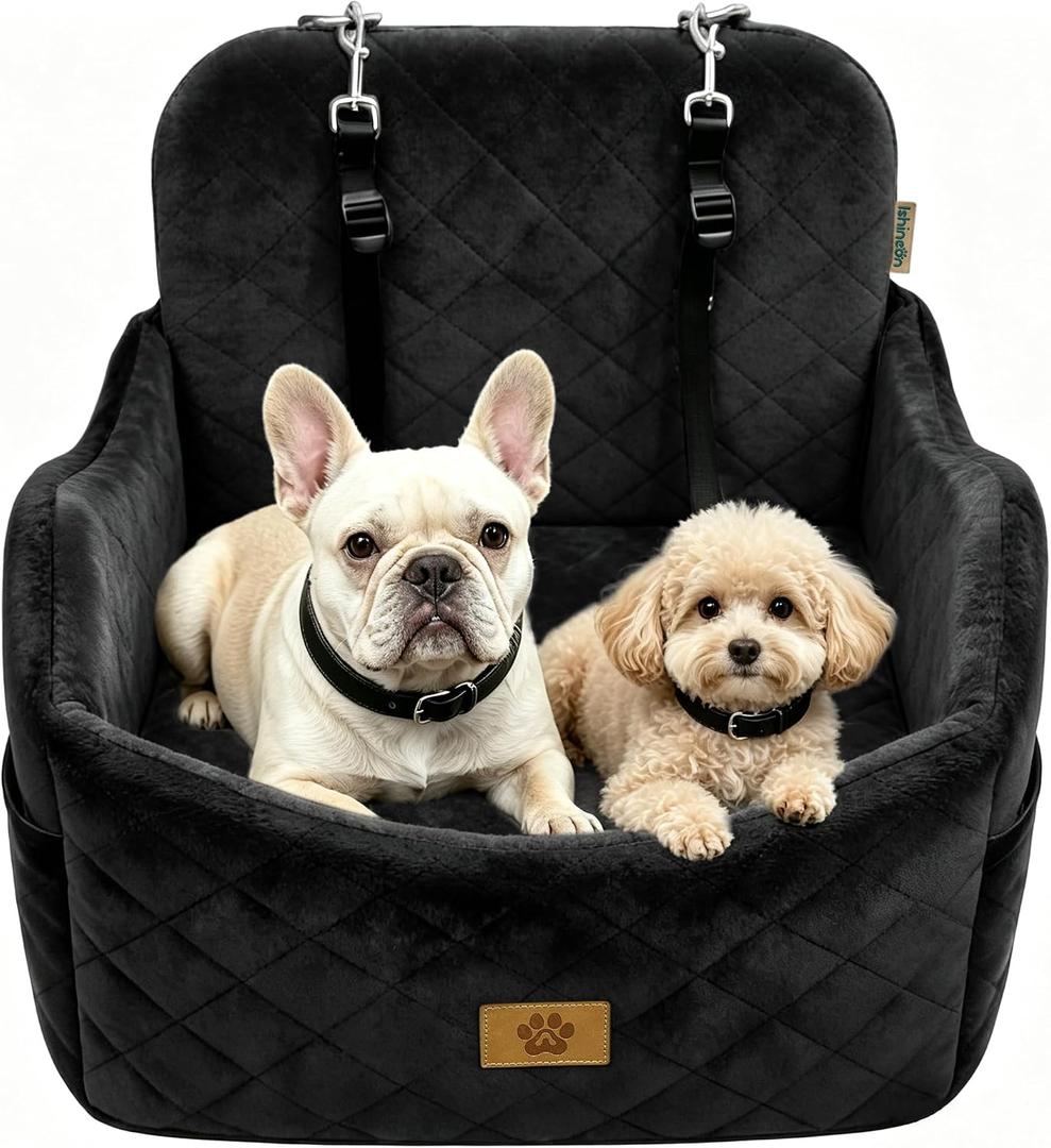 Dog Car Seats for Small Dogs Up to 35 lbs, Machine Washable Puppy Car Seat