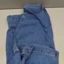 luvamia Jean Skirts for Women Denim Trendy Summer Casual Stretchy High Waisted Midi Below Knee Pencil Skirt with Slit (X-Large, Medium Blue)