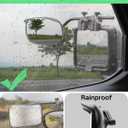 Universal Clip on Towing Mirrors Extensions for Towing Side Mirror Extenders with RainGuard Adjustable Convex Snap and Zap Tow Mirrors for Car Truck Trailer RV SUV Driver and Passenger Side
