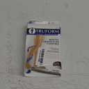 Truform 20-30 mmHg Compression Stockings for Men and Women, Thigh High Length, Dot-Top, Open Toe, Beige, Large (Large (1 Pair))