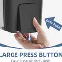 Soap Dispenser Wall Mount 28oz Commercial Hand Soap Dispenser for Bathroom Liquid Gel Hand Sanitizer Dispenser No Drilling Black