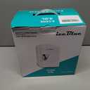 Iceblue Mini Fridge, Retro 4 Liter /6 Cans Mini Skincare Fridge, AC Plug & 12V Car Charger Mini Makeup Fridge, Compact & Portable 4A Cooling Tiny Fridge for Bedroom, Car, Office, Dorm, Gift (White)