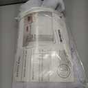 Greyish White Sheer Linen Curtains 96 Inch for Bedroom 2 Panels Back Tab Semi Sheer Privacy Textured Light Filter Greyish White Linen Curtains for Living Room Rustic Farmhouse Decor 8 FT, Width 42x96