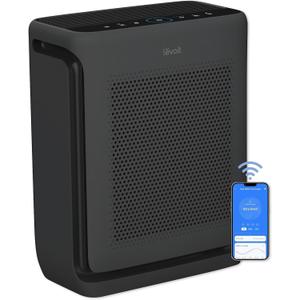 LEVOIT Air Purifiers for Home Large Room Up to 1875 Ft with Washable Pre-Filter, AHAM VERIFIDE, Air Quality Monitor, HEPA Sleep Mode for Allergies, Pet Hair in Bedroom, Vital 200S-P, Black