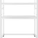Computer Desktop Bookcase, 2 Layers, Adjustable Layer Spacing 21.7 in, Load-Bearing 70 Pounds, for Storing Books, Documents, Photos, Cosmetics, Plants and Other Items
