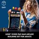 LEGO Icons PAC-Man Arcade Building Sets for Adults - Collectible Office, Shelf, or Bedroom Decor - Gifts for Men & Women - W/Moving Handle to Recreate Game - 10323, Medium