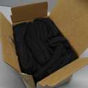 Josnown Thermal Warm Boot Socks for Women, 5 Pairs Winter Thick Cozy Hiking Crew Comfy Socks Full Cushioned, Size 5-10 (01-black*5)