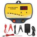 Electric Fence Charger 12V Input to 12KV Output, 2 Joule, 120 Acre Plug-in Electric Fence Energizer for Wildlife Control & Animal Intrusion Prevention