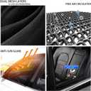 XL Truck Car Window Screen Shades for Large SUV Pickup 4 Pcs Car Bug Mosquito Net Camping Protector Elastic Mesh Netting Front Rear Window (for Pickup Truck)