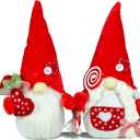 Romantic Couple Gnomes Decor Swedish Tomte Gnomes 2PCS Scandinavian Gnomes Decorations Desktop Collectible Home Ornament Love for Men/Women