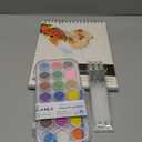 Kassa Watercolor Painting, Drawing & Art Supplies Set | Includes 21 Watercolor Palette, 30 Sheets & 3 Water Brush Pens in Assorted Sizes | Ideal for Home, School Art Projects & Bedroom Decoration