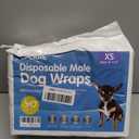 XPCARE 50 Count Disposable Male Dog Diapers, Male Dog Wraps,Super Absorbent Leak-Proof Fit (X-Small)