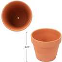 [26 Pack] 4" Planter Nursery Pots Clay Pots Terracotta Pot Clay Ceramic Pottery Planter Cactus Flower Pots Succulent Nursery Pots Garden Terra Cotta Pots with Drainage Hole (4")