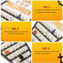 BESPORTBLE Halloween Countdown Calendar Wooden Coffin Shape 3D Advent Calendar Indoor Halloween Decor Party Decorations Holiday Countdown