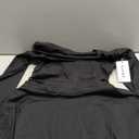 Kaximil Women's Square Neck Ruffle Hem Mini Dress Ruched Waist Long Sleeve Corset Short Party Dresses SMALL