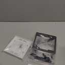 VCELINK 2 Gang Brush Wall Plate 2 Pack, Cable Pass Through Wire Hider for Cable Management, Compatible with Ethernet Cables, HDMI Cables & Home Theater Systems (White, with Bracket)