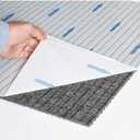 FOSS Peel and Stick First Impressions Barcode Rib O. Blue 24 in. x 24 in. Commercial Carpet Tile (15 Tiles/Case), (7SDMN5515PK)