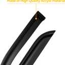 Window Rain Guards Visors for 2011 2012 2013 2014 2015 2016 2017 2018 2019 Ford Explorer, Window Vent Wind Shades Deflectors Shield for 11-19 Explorer