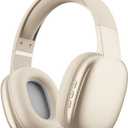 Gabba Goods Wireless Over Ear Bluetooth Headphones with Microphone - Wireless Headset -Noise Reduction - Bluetooth, Wired,Built in Micro SD for Travel, Home, Work TV,PC,Gaming,Cellphone (Beige)