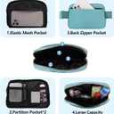 VOROLO Fanny Pack For Women And Men Crossbody Bag Belt Bag with Adjustable Strap Graduation Gifts Light Blue